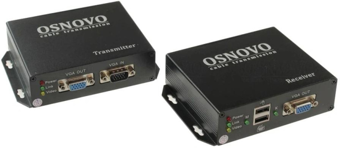 Приемопередатчик OSNOVO TA-VKM/7+RA-VKM/7,  черный