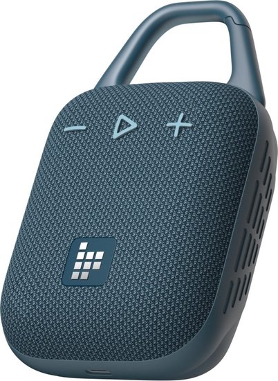 Портативная колонка Tronsmart Mirtune H1 Steel Blue (беспроводная, Bluetooth 5.3, влагозащищенный корпус, карабин, IPX7, диапазон частот: 70-20000 Гц, емкость аккумулятора: 2000 мА·ч)