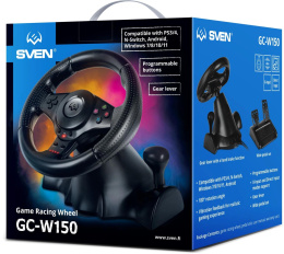 Руль Sven GC-W150 16кноп. с педалями черный