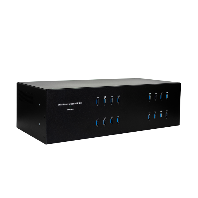 Управляемый USB over IP концентратор DistKontrolUSB16 с 16 портами USB