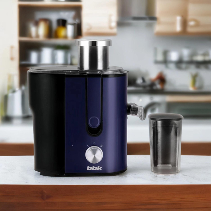 Соковыжималка центробежная BBK JC060-H02 600Вт рез.сок.:450мл. черный/фиолетовый