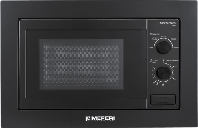 Микроволновая печь Meferi MMO6020BK 20л. 800Вт черный встраиваемая (MMO6020BK LIGHT)