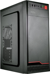 Корпус ATX KINGPRICE KPCC-MD201, Midi-Tower, без БП,  черный