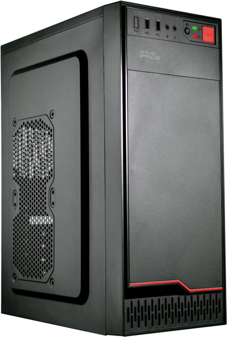 Корпус ATX KINGPRICE KPCC-MD201, Midi-Tower, без БП,  черный