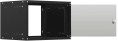 Шкаф коммутационный NTSS Lime NTSS-WL6U5560GS-BL настенный 6U 550x600мм пер.дв.стекл несъемн.бок.пан. 30кг черный 520мм 12кг 110град. 500мм IP20