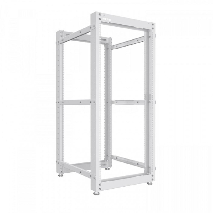 NTSS Стойка серверная NTSS OR двухрамная 24U 600-1000мм, комплект ножек, серый RAL 7035 NTSS-2POR24U/600-1000