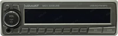 SWAT <MEX-3006UBB> Автомагнитола (1DIN  4x50W FM USB SD)