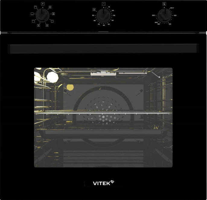 Духовой шкаф Электрический Vitek VEO 6380 BG стекло черное