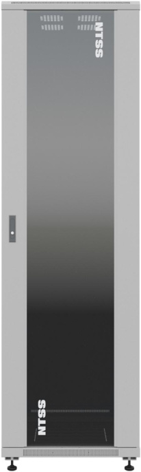 Шкаф серверный NTSS Премиум NTSS-R22U6080GS напольный 22U 600x800мм пер.дв.стекл металл 900кг серый 710мм 54.1кг 1102мм IP20 сталь
