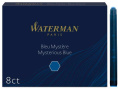 Картридж Waterman Standard CWS0110910 Mysterious Blue чернила для ручек перьевых 8шт