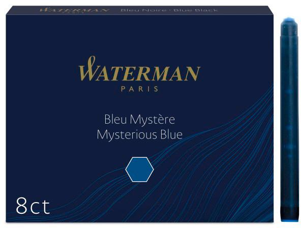 Картридж Waterman Standard CWS0110910 Mysterious Blue чернила для ручек перьевых 8шт