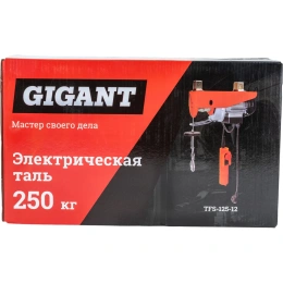 Электрическая таль 125/250кг 12м Gigant TFS-125-12