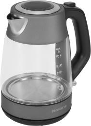 Чайник электрический Polaris PWK 1760CGL 1.7л. 2150Вт шампань/черный корпус: стекло/металл