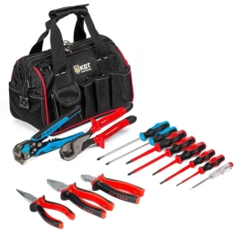 Набор инструментов КВТ Эксплуатационщик НИЭ-07 в сумке 13 предметов 87135