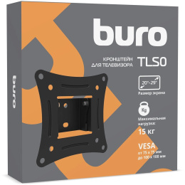 Кронштейн для телевизора Buro TLS0 черный 20"-29" макс.15кг настенный наклон BM15A71TF0