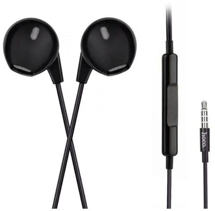 Гарнитура внутриканальные Hoco M1 Pro 1.2м черный проводные в ушной раковине M1