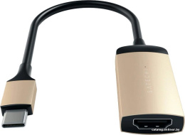 Адаптер Satechi Type-C to HDMI 4K 60HZ. Поддержка 4K/60Hz. Материал корпуса алюминий. Цвет золотой. (ST-TC4KHAG)