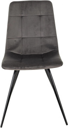 Стул для дома Бюрократ CH-K1 т.серый Holland 18 металл черный на ножках CH-K1_1/HL18