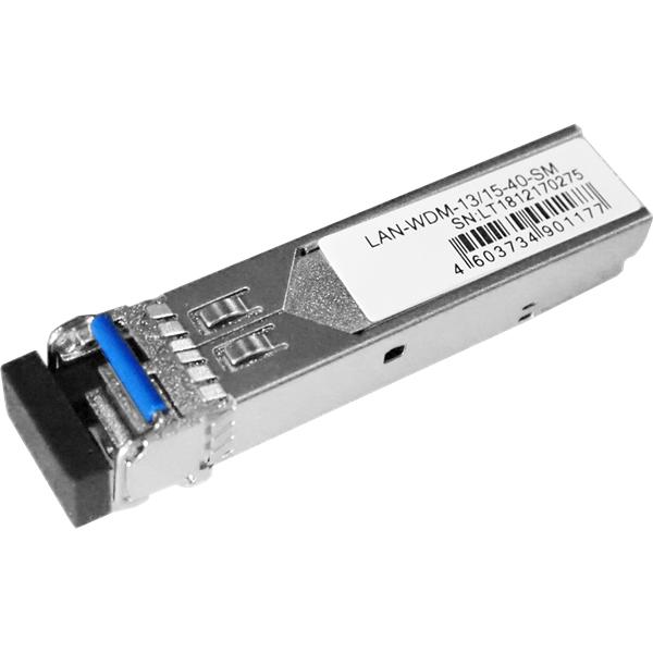 Модуль SFP WDM 1.25G, 1310nm / 1550nm, 40 km, LC, DDM, Cisco LANMASTER LAN-WDM-13/15-40-SM