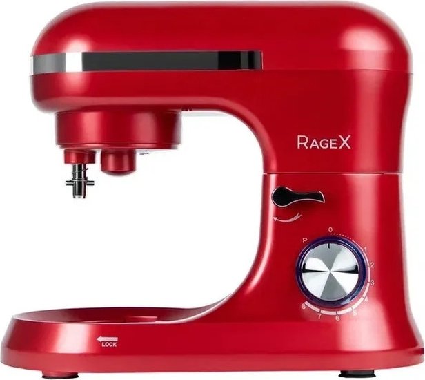 Планетарный миксер RAGEX R002-600 3 в 1, 4.5 литра с двумя ручками, 1000 Вт, красный