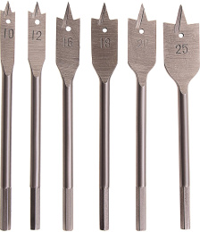 Набор сверл SPARTA 704055,  по дереву,  шестигранный,  6шт