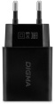 Сетевое зарядное устройство Digma DGW2D,  USB-A,  USB-C, 20Вт, 3A, черный [dgw2d0f110bk]