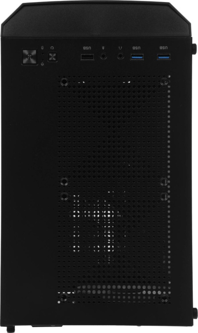 Корпус mATX Aerocool Trinity Mini-G-BK v2, Mini-Tower, без БП,  черный [accs-pv32033.11]