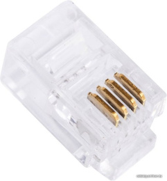 Gembird коннектор телефонный RJ11/RJ9 4P4C, 3m" 100 шт. MP-4p4c