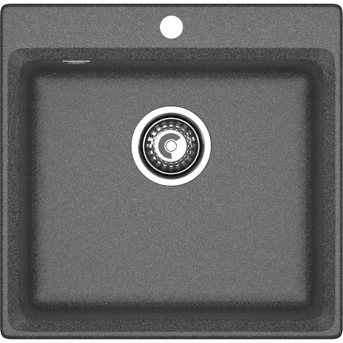 Кухонная мойка GRANFEST GRANFEST LEVEL LV-510 графит 1 чаша 450*385*200, монтаж: врезной, материал: мрамор, цвет графит (LEVEL LV-510 graphite)