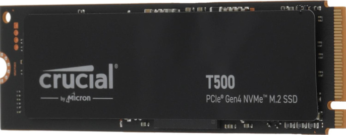 SSD накопитель Crucial T500 500ГБ, M.2 2280, PCIe 4.0 x4,  NVMe,  M.2 [ct500t500ssd8]