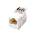 Модуль Keystone Jack RJ-45(8P8C) розеточный REXANT CAT 5e неэкранированный самозажимной, белый 03-1012
