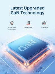 Сетевое зарядное устройство CABLETIME G100B (CT-GAN100-PB) GaN PD3.0 3C1A 100 Вт, черный