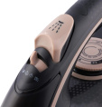 Утюг DOMFY DSC-EI901,  с паровым ударом,  3000Вт,  черный и золотистый