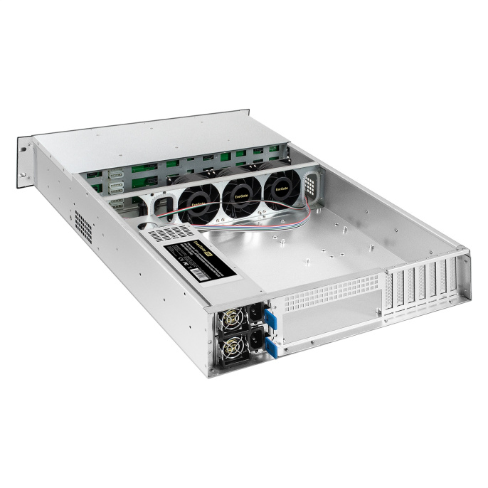Серверная платформа ExeGate Pro 2U660-HS12 <RM 19", высота 2U, глубина 660, Redundant БП 2x550W, 12xHotSwap> EX294275RUS