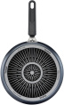 Сковорода блинная Tefal Force 4218522 круглая 22см покрытие: антипригарное ручка несъемная (без крышки) черный (9100048318)