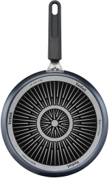 Сковорода блинная Tefal Force 4218522 круглая 22см покрытие: антипригарное ручка несъемная (без крышки) черный (9100048318)