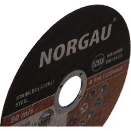 Диск отрезной Inox 125x1x22.2 мм NORGAU 083305125