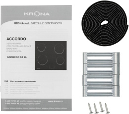 Электрическая варочная поверхность Krona Asten 60 BL, конфорок: 4 шт.,  стеклокерамика,  независимая, черный