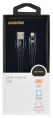 Кабель Digma Lightning (m) -  USB (m),  2м,  2A,  черный [light-2m-braided-blk]