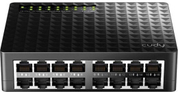 Коммутатор CUDY 16-Port 10/100 Mbps Metal Switch 16-Port 10/100 Mbps Switch, 16 10/100 Mbps RJ45 Ports, Switch/VLAN/Extend working mode DIP switch, Rack-mountable Steel Case, Power Saving, Plug & Play, Rack-Mount kits included FS1016