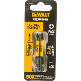 Биты ударные IMPACT Torsion Ph2, 57мм, 2шт. DEWALT DT70532T