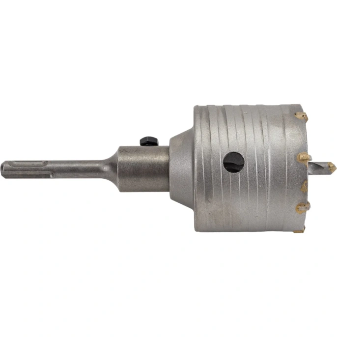 Коронка твердосплавная по бетону 70 мм в сборе с хвостовиком SDS+ 110 мм Резолюкс 62070