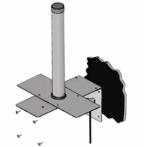 КН-82 "Триада" кронштейн серый, основание 86 мм