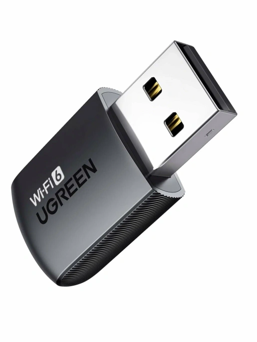 Адаптер UGREEN CM762 (35264) AX900 USB-A Dual Band Wi-Fi Adapter. Цвет: черный