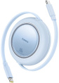Кабель Baseus P10364500313-01 Free2Pull Mini Retractable Charging Cable USB-C to USB-C 100W 1.5m Galaxy Blue