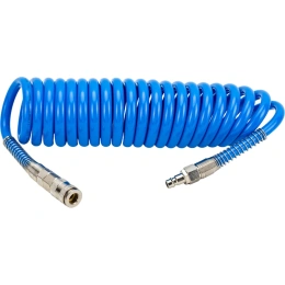 Шланг спиральный воздушный с быстросъемными соединениями 8х12 мм; 5 м Русский Мастер РМ-70112