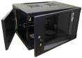 Шкаф коммутационный LanMaster Next TWT-CBWNG-12U-6X4-BK настенный,  стеклянная передняя дверь,  12U,  550x658x450 мм