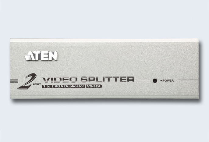 Разветвитель ATEN VS92A-AT-G электрон., SVGA, 1 2 монитора 350MHz, 30 метр., F M, без шнуров, Б.П. 220 9V
