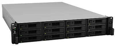 Система хранения данных Synology Rack 2U ISCSI Unified DualCont Array (QC2,4GhzCPU/8Gbupto64/2x1GbE+1x10GbE(+1xExpSlot) per controller)(upto12 2,5"/3,5"SASupto36with 2xRXD1219SAS),RAIDBasic,JBOD,0,1,5,10,F1/2xRPS/norail/5YW