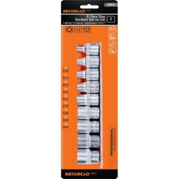 Набор торцевых головок TORX (E10-E24; 1/2"; 9 шт.) АвтоDело 39869 16271